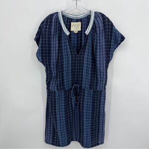 Ace & Jig Short Sleeve Tunic Mini Dress Navy Blue Size S